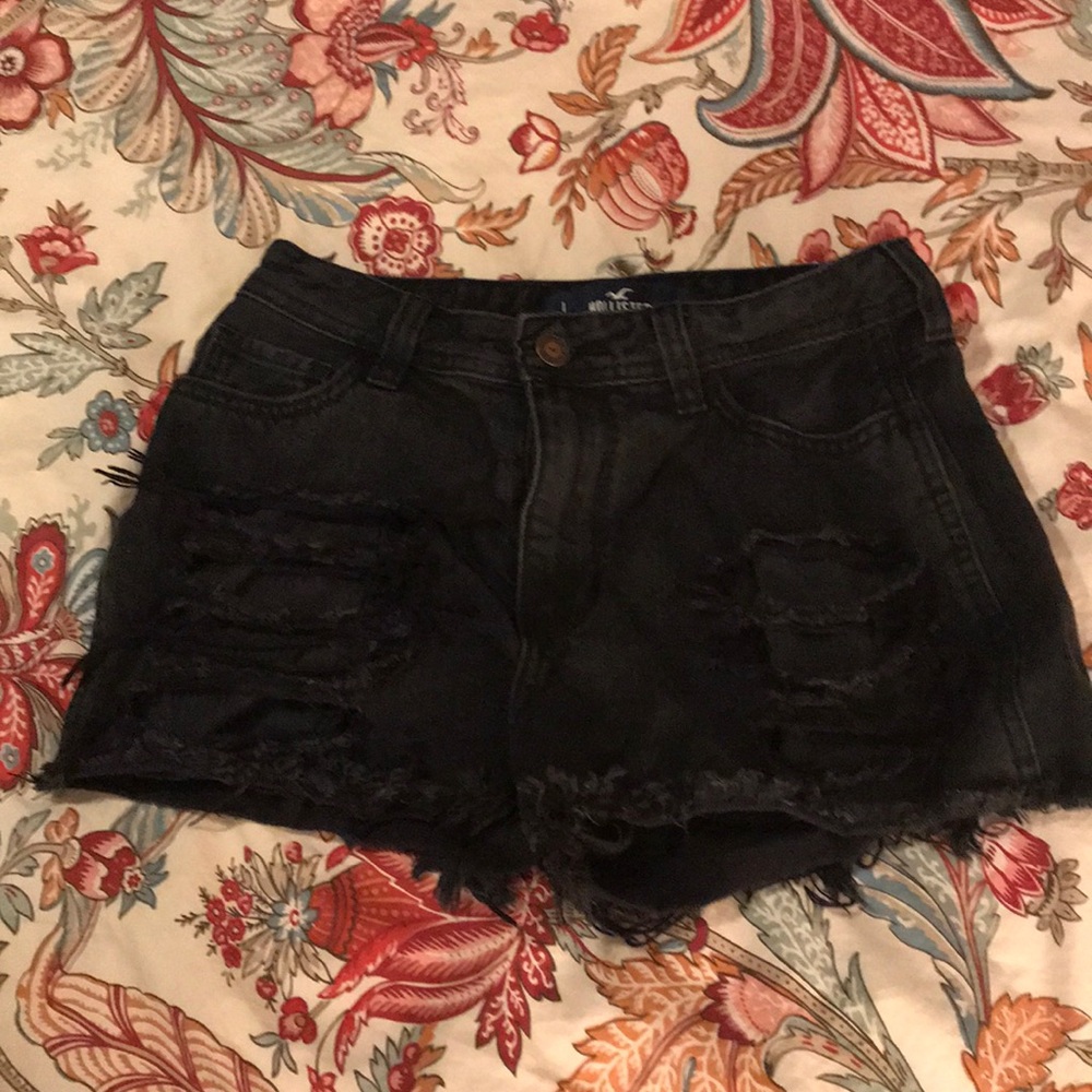 Black Hollister Jean Shorts